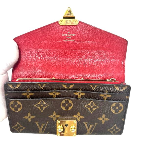 Louis Vuitton LV Monogram Red Pallas Long Wallet - Picture 8 of 14